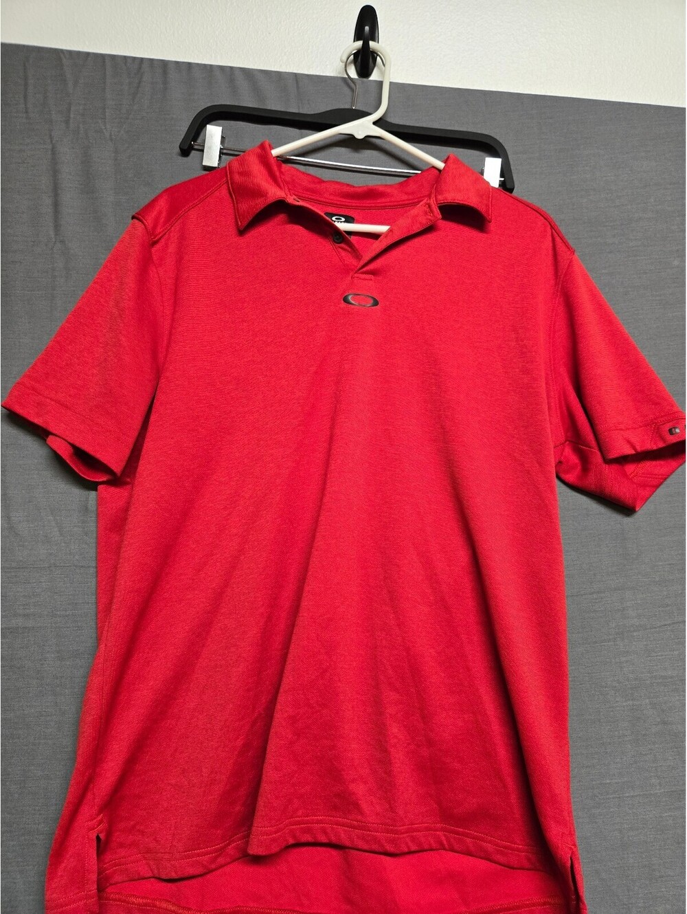 Oakley Red Short Sleeve Polo Shirt XL